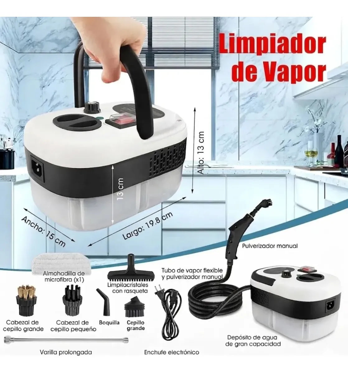 Limpiador A Vapor Portatil