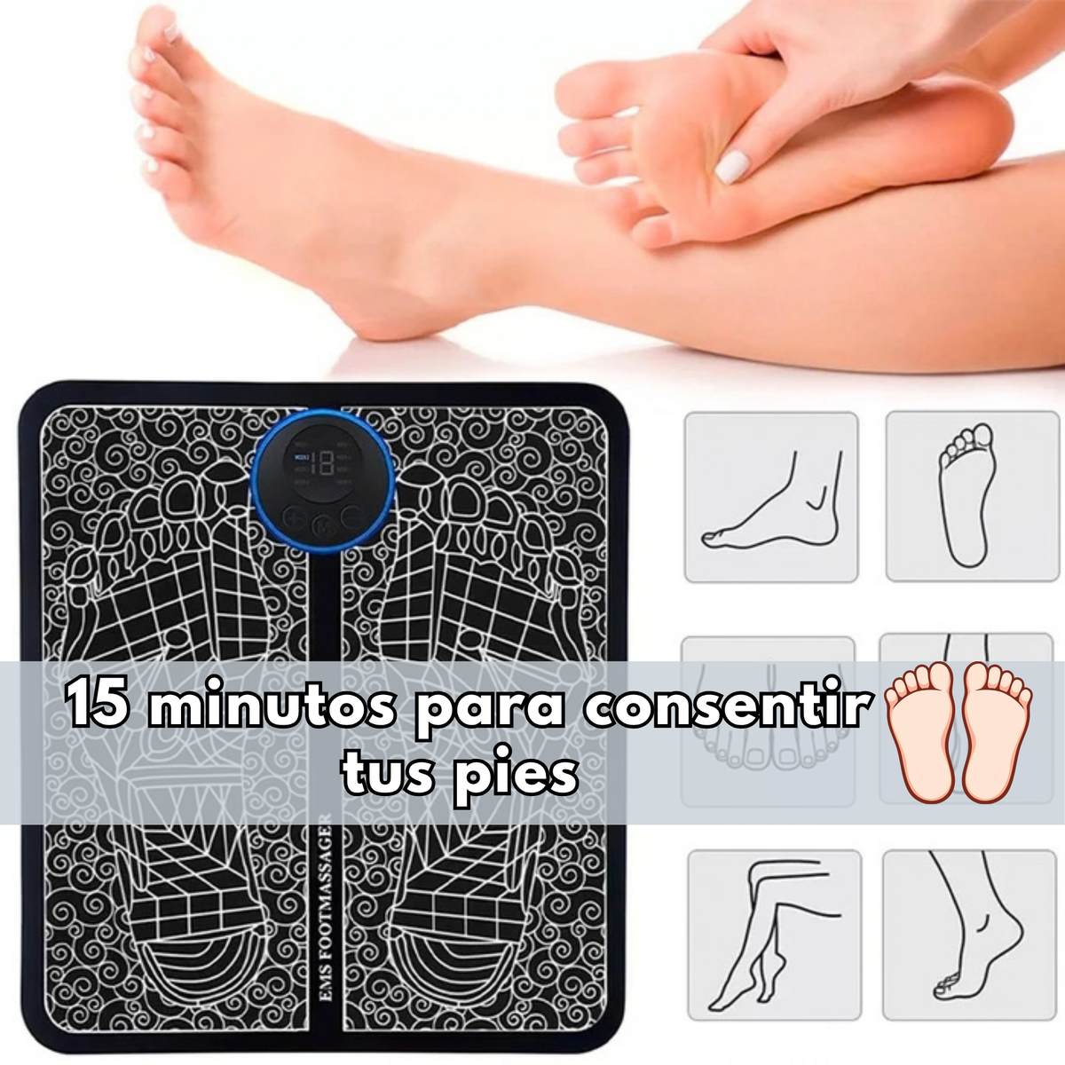 Masajeador de Pies Postur | Relajación profunda en solo 15 minutos al día